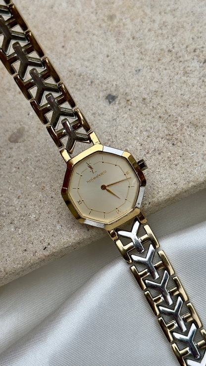 Classic Yves Saint Laurent vintage watch (YSL) 1990 - near mint