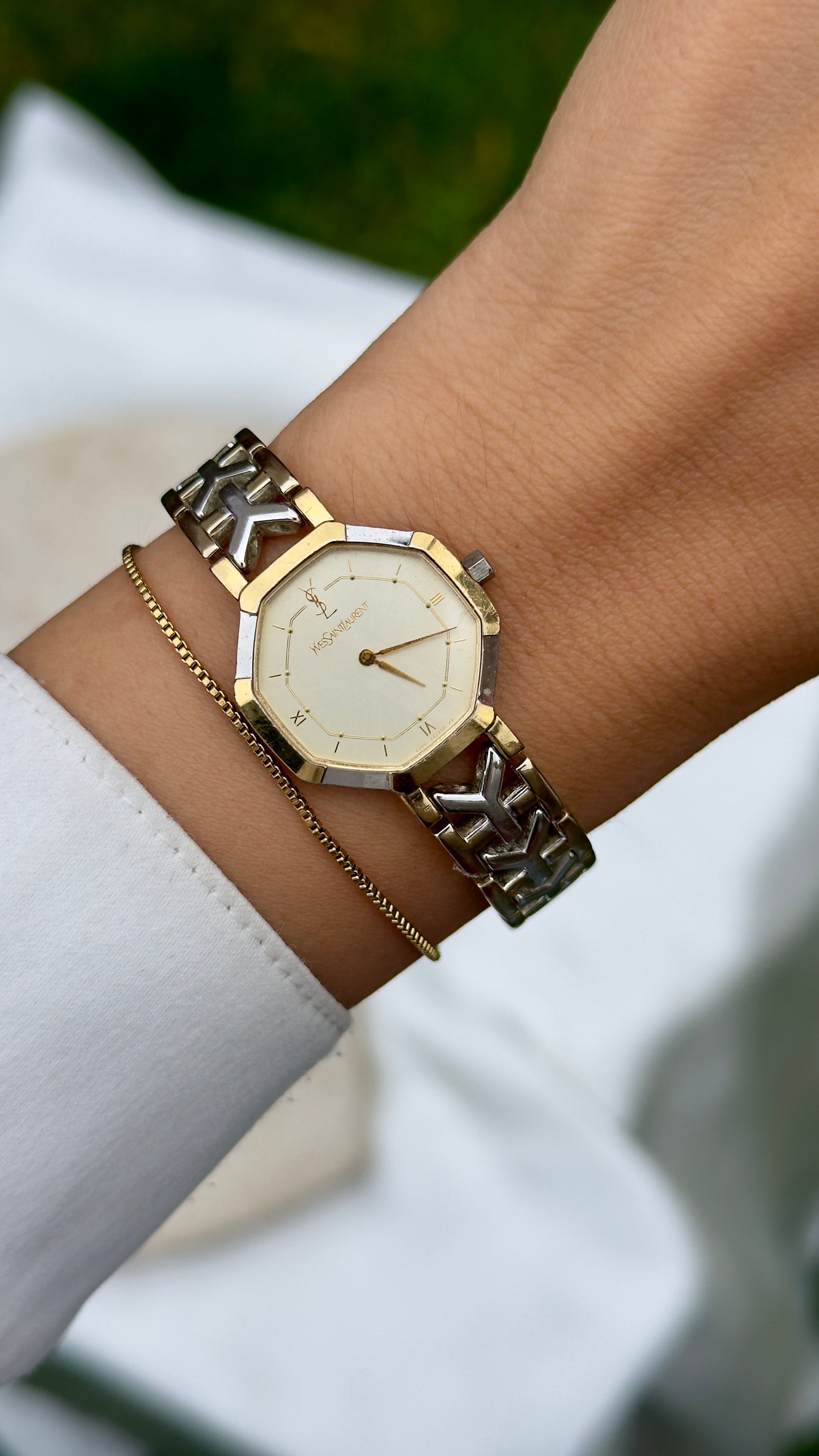 Classic Yves Saint Laurent vintage watch (YSL) 1990 - near mint