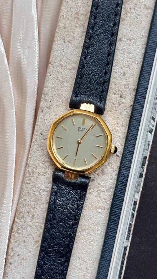 Seiko vintage watch - 18ct gold plated