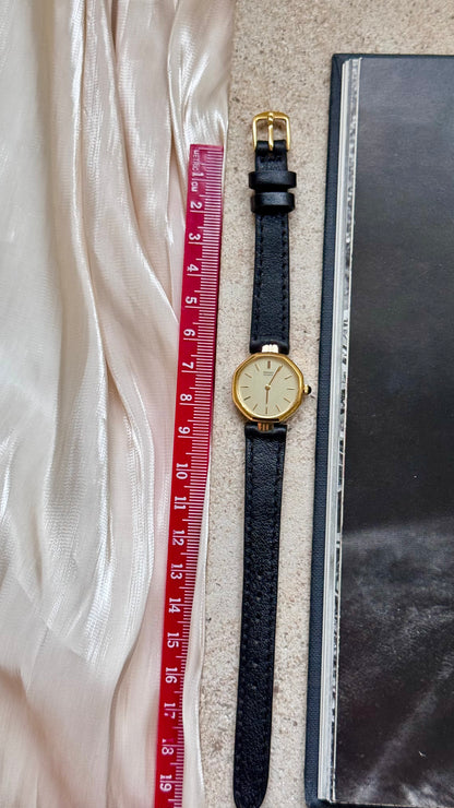 Seiko vintage watch - 18ct gold plated