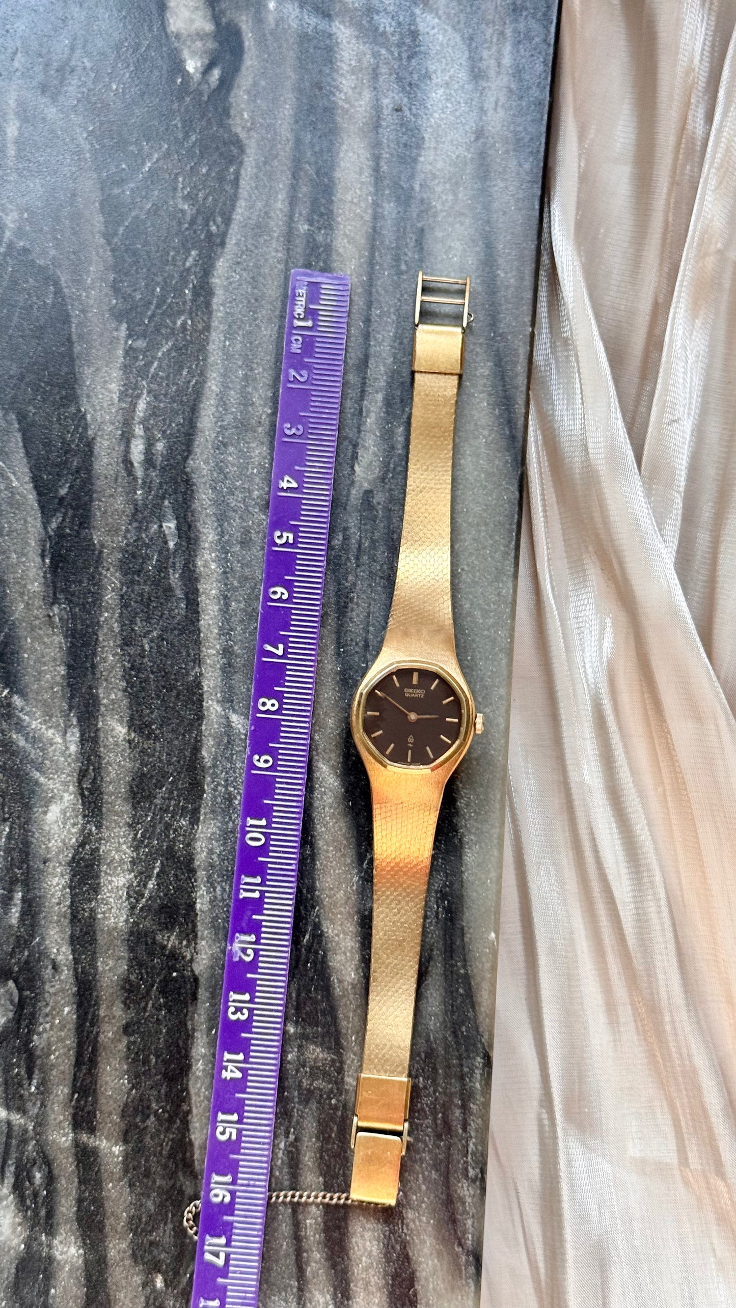 Super Rare Find Vintage Seiko Watch 1976 - Gold Plated