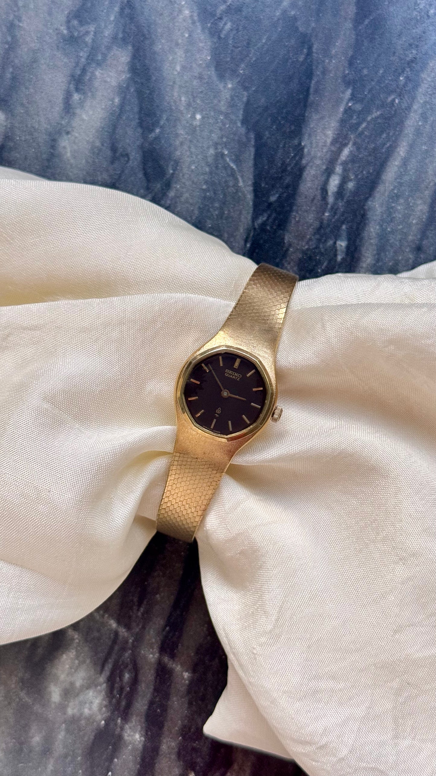 Super Rare Find Vintage Seiko Watch 1976 - Gold Plated