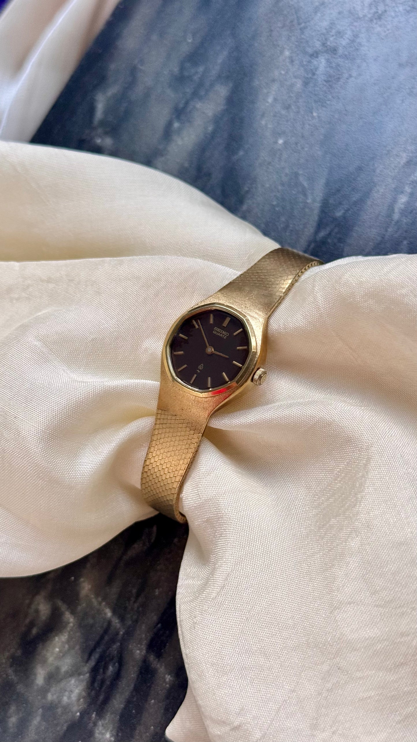 Super Rare Find Vintage Seiko Watch 1976 - Gold Plated