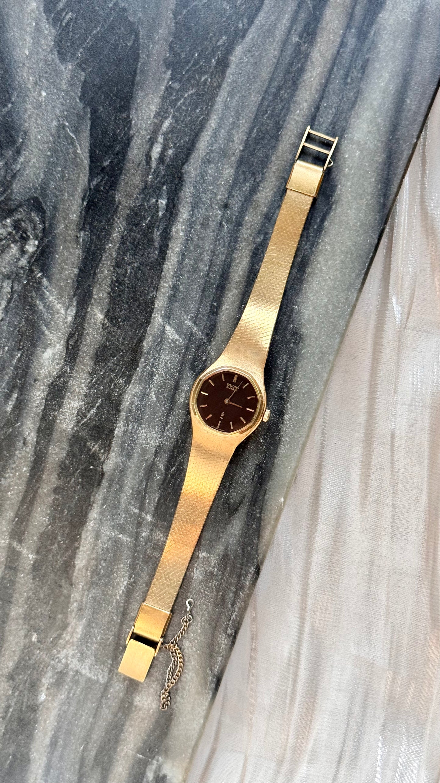 Super Rare Find Vintage Seiko Watch 1976 - Gold Plated