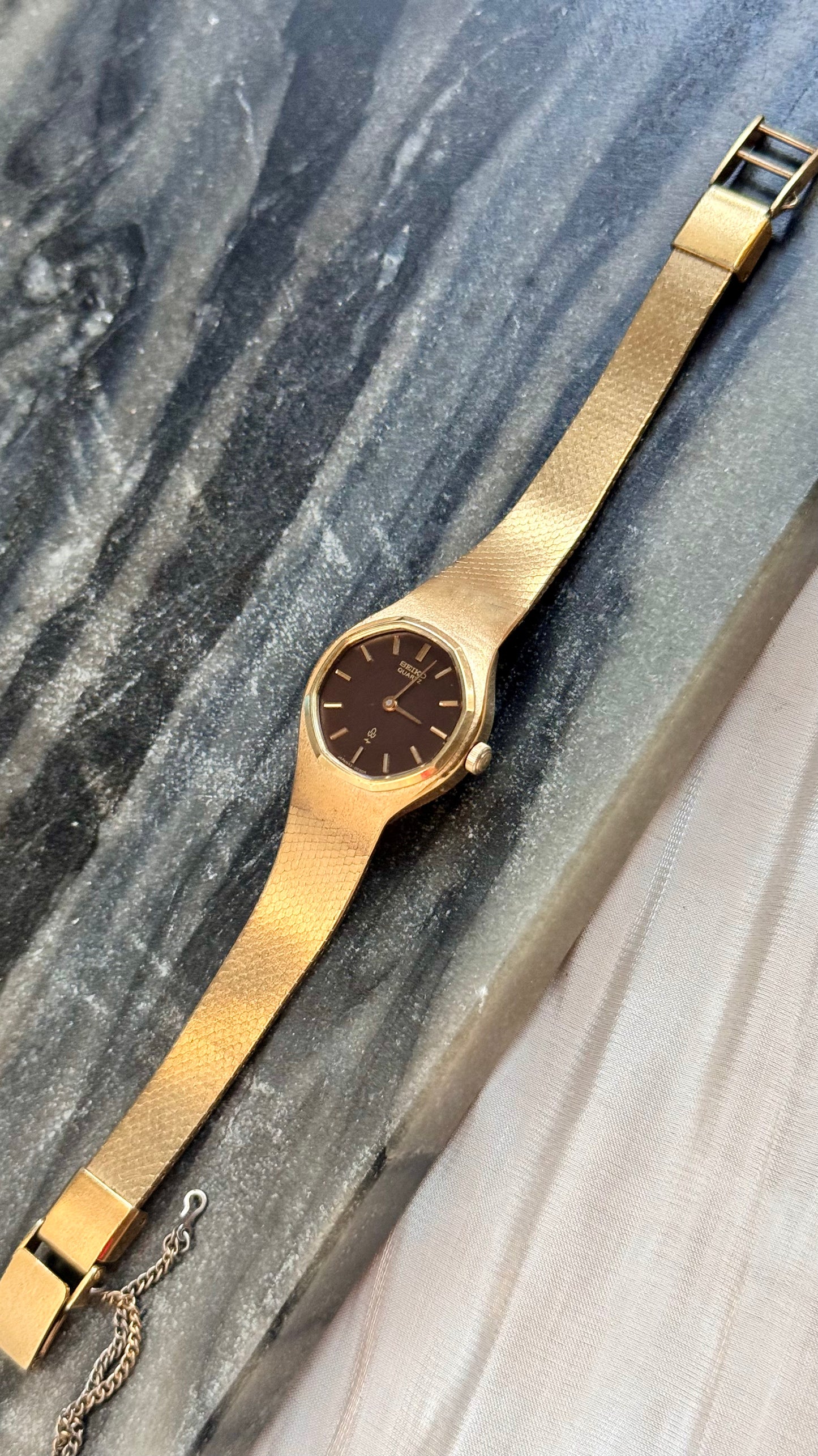 Super Rare Find Vintage Seiko Watch 1976 - Gold Plated