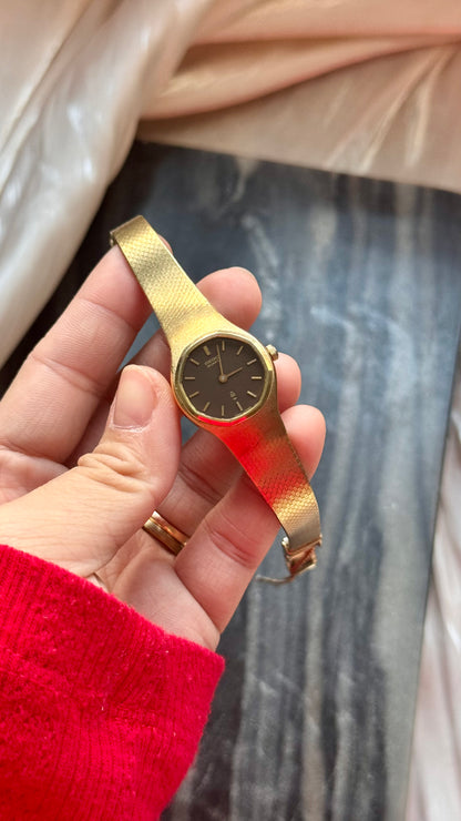 Super Rare Find Vintage Seiko Watch 1976 - Gold Plated