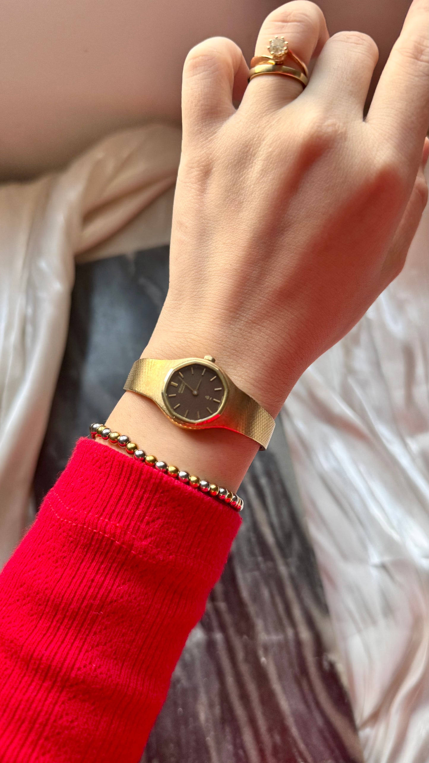 Super Rare Find Vintage Seiko Watch 1976 - Gold Plated