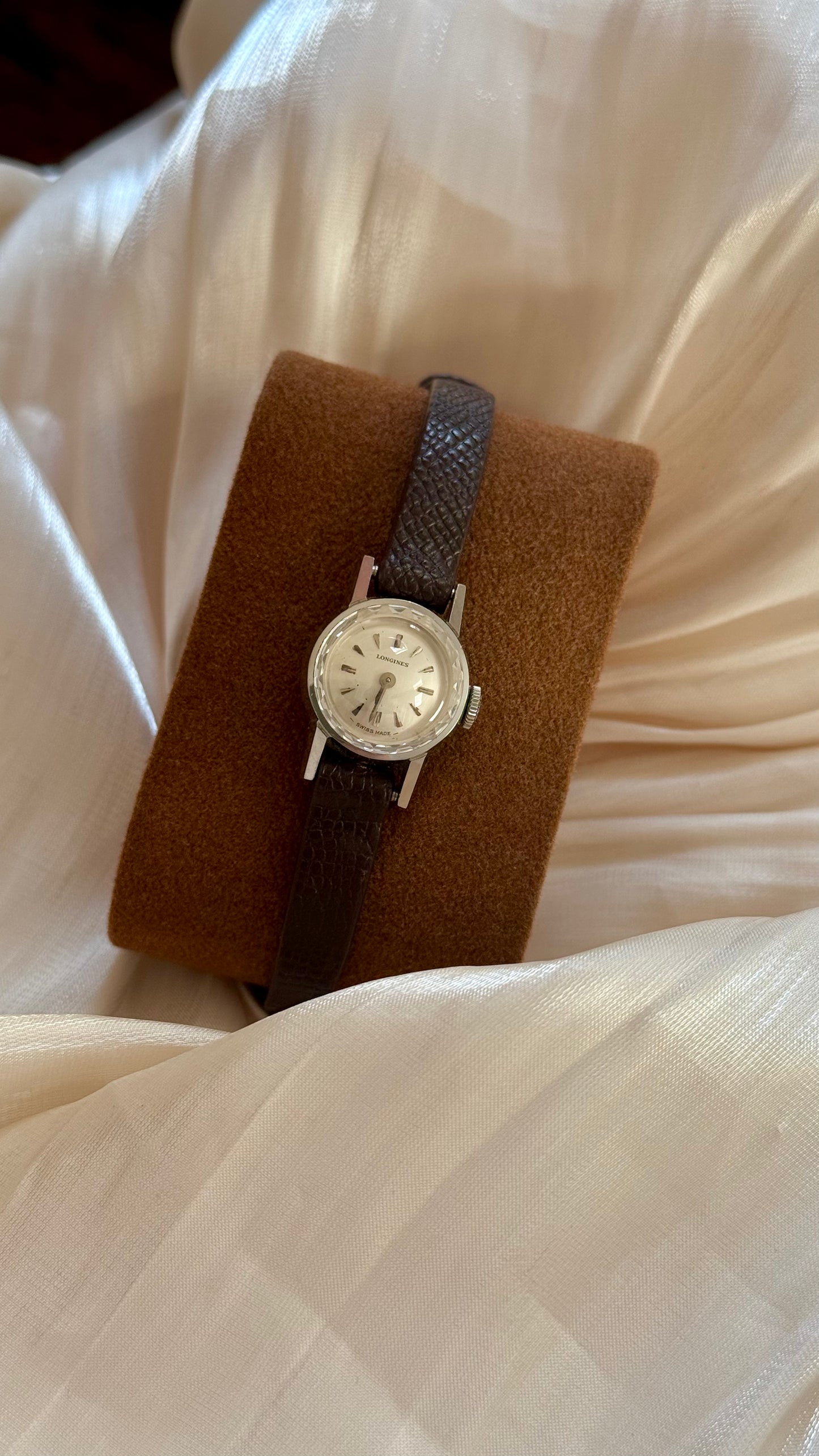 Longines ladies watch - new bespoke strap with original buckle