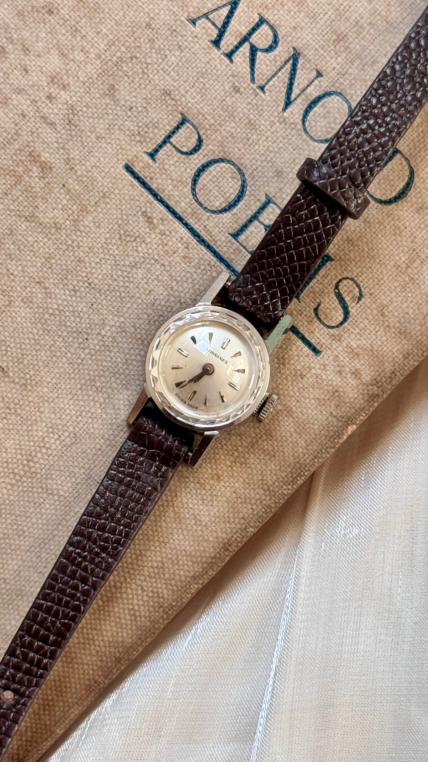 Longines ladies watch - new bespoke strap with original buckle