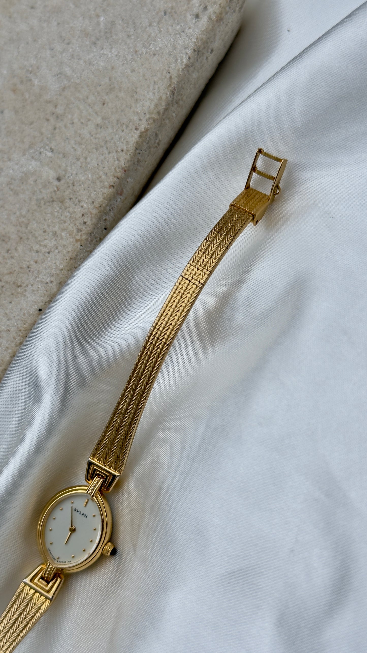1998 Citizen Sylph Vintage Watch - 18ct Gold Plated, Marquise Dial, Near Mint
