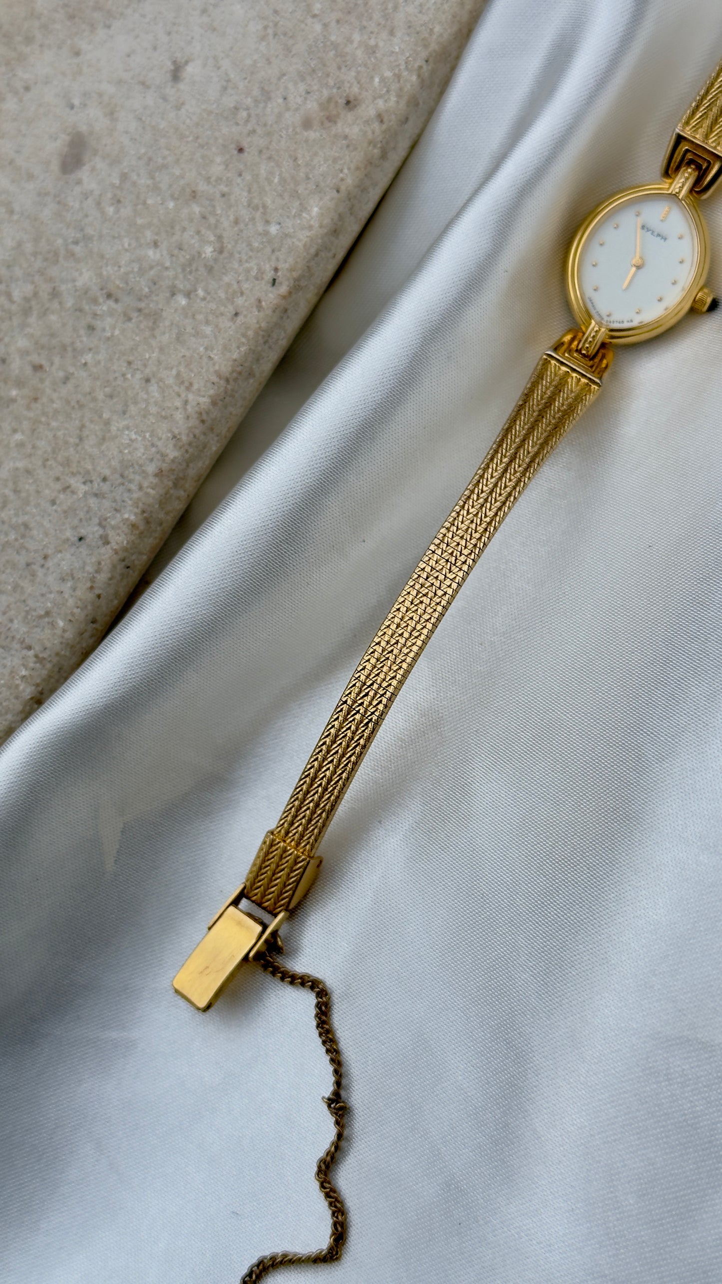 1998 Citizen Sylph Vintage Watch - 18ct Gold Plated, Marquise Dial, Near Mint