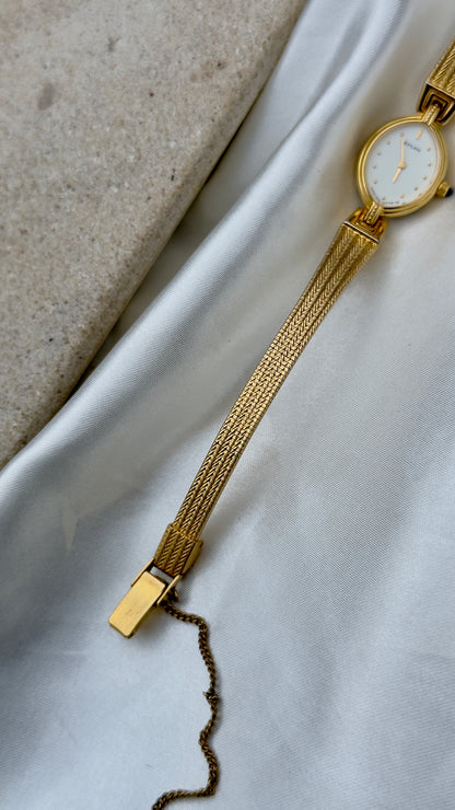 1998 Citizen Sylph Vintage Watch - 18ct Gold Plated, Marquise Dial, Near Mint