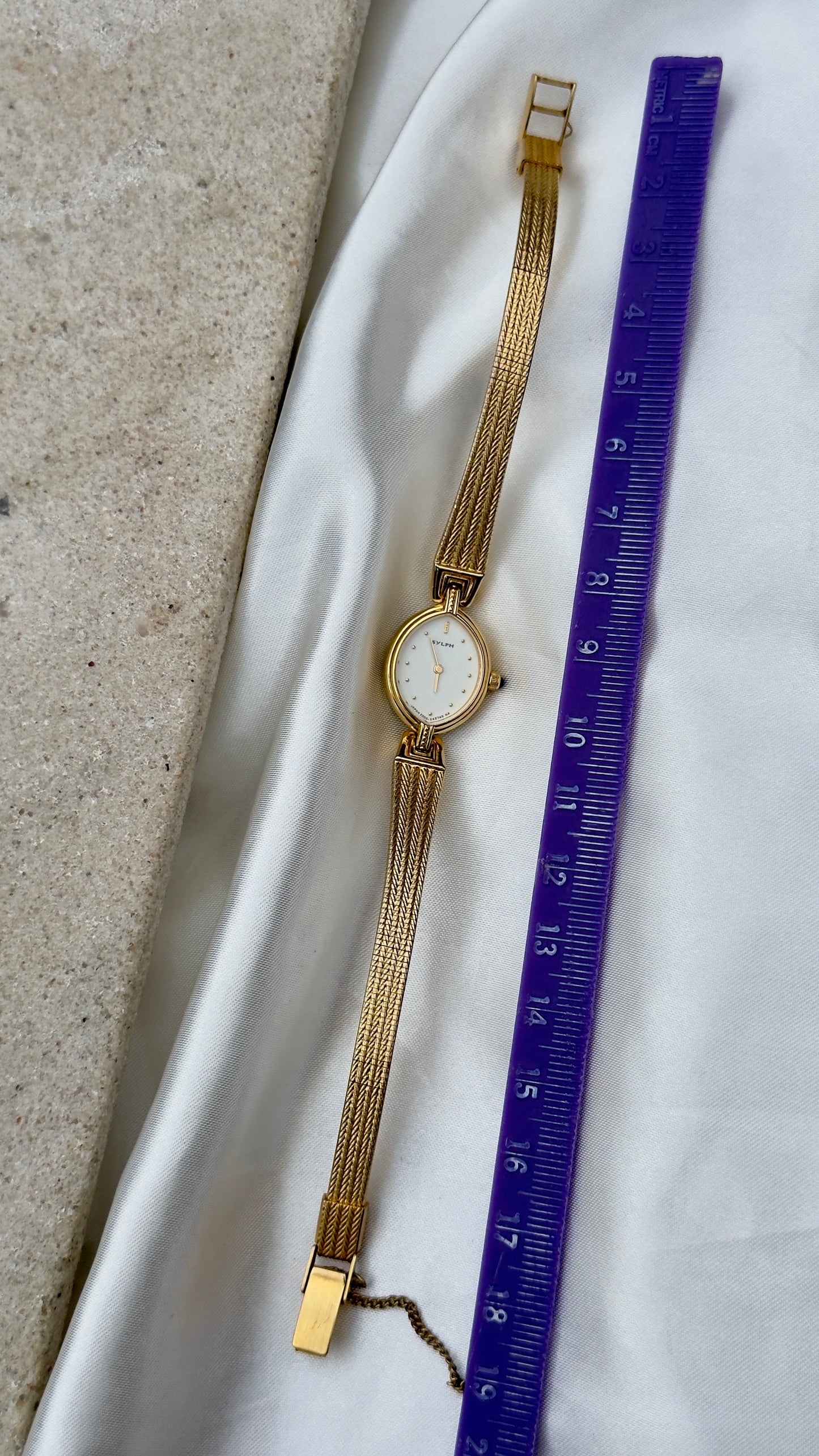 1998 Citizen Sylph Vintage Watch - 18ct Gold Plated, Marquise Dial, Near Mint