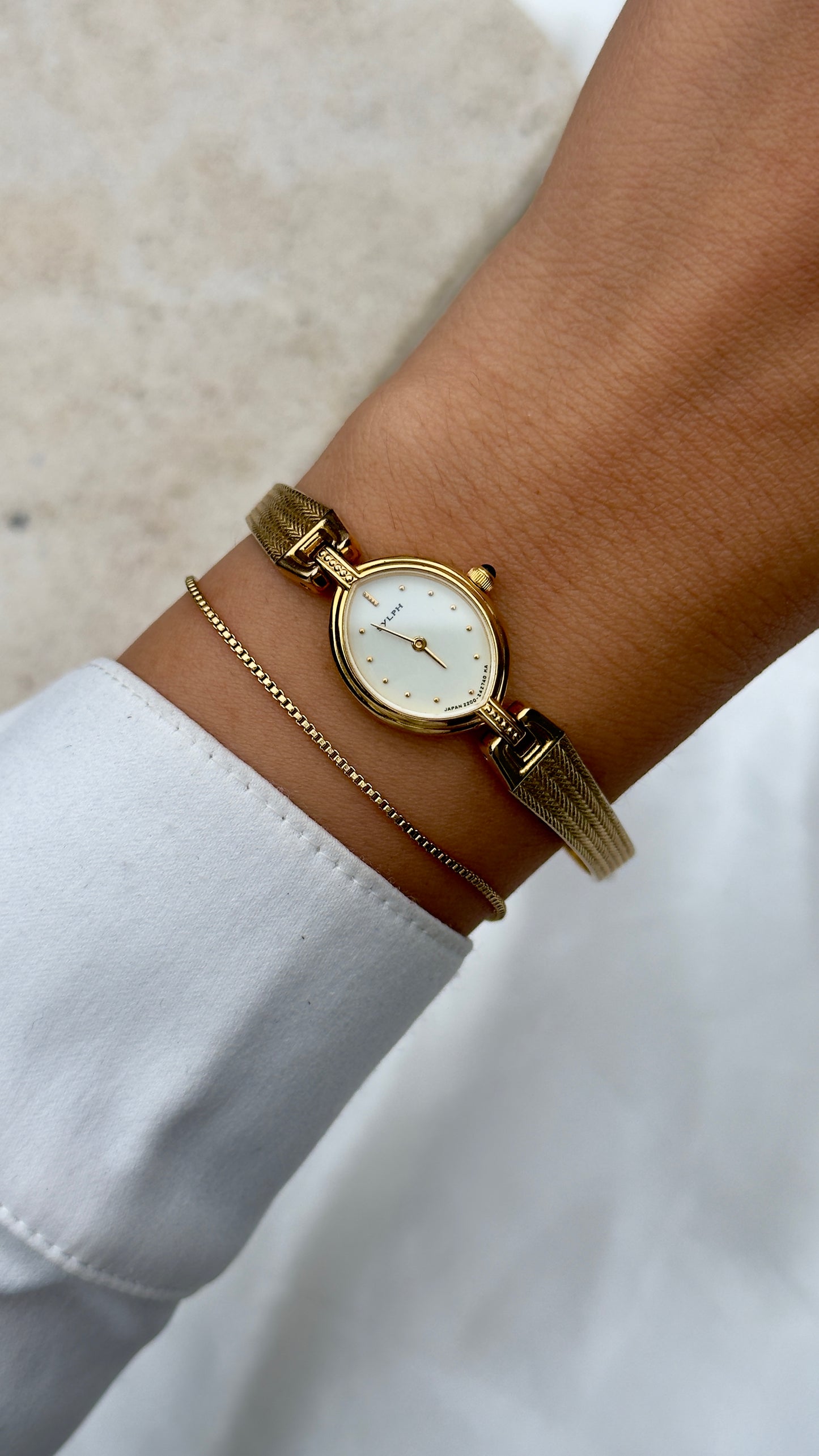 1998 Citizen Sylph Vintage Watch - 18ct Gold Plated, Marquise Dial, Near Mint