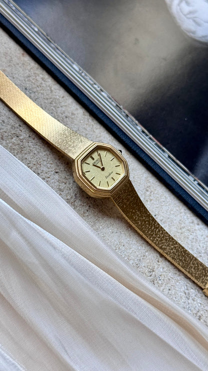 Seiko Exceline vintage watch -  18k gold plated