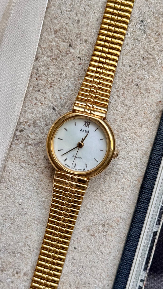Seiko Alba Vintage Watch Gold Plated