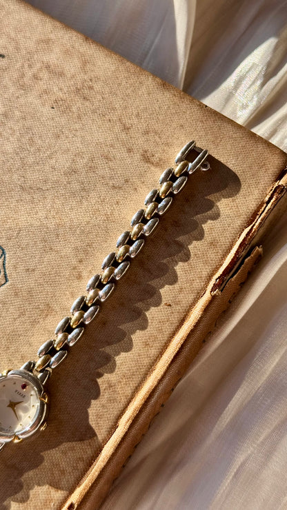 1990s Vintage Seiko Tissé Watch - Ruby index