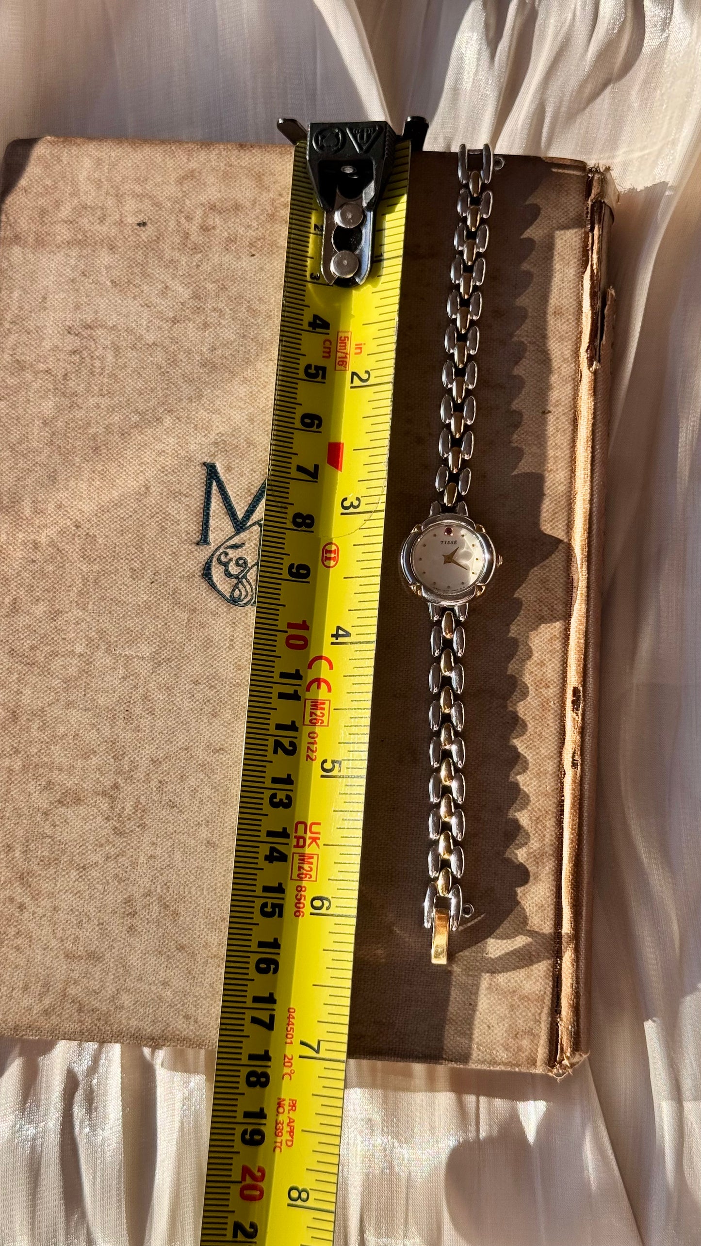 1990s Vintage Seiko Tissé Watch - Ruby index
