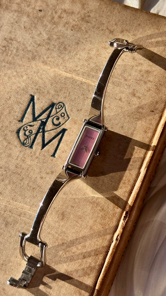 Gucci 1500L vintage watch - Pink pearl dial
