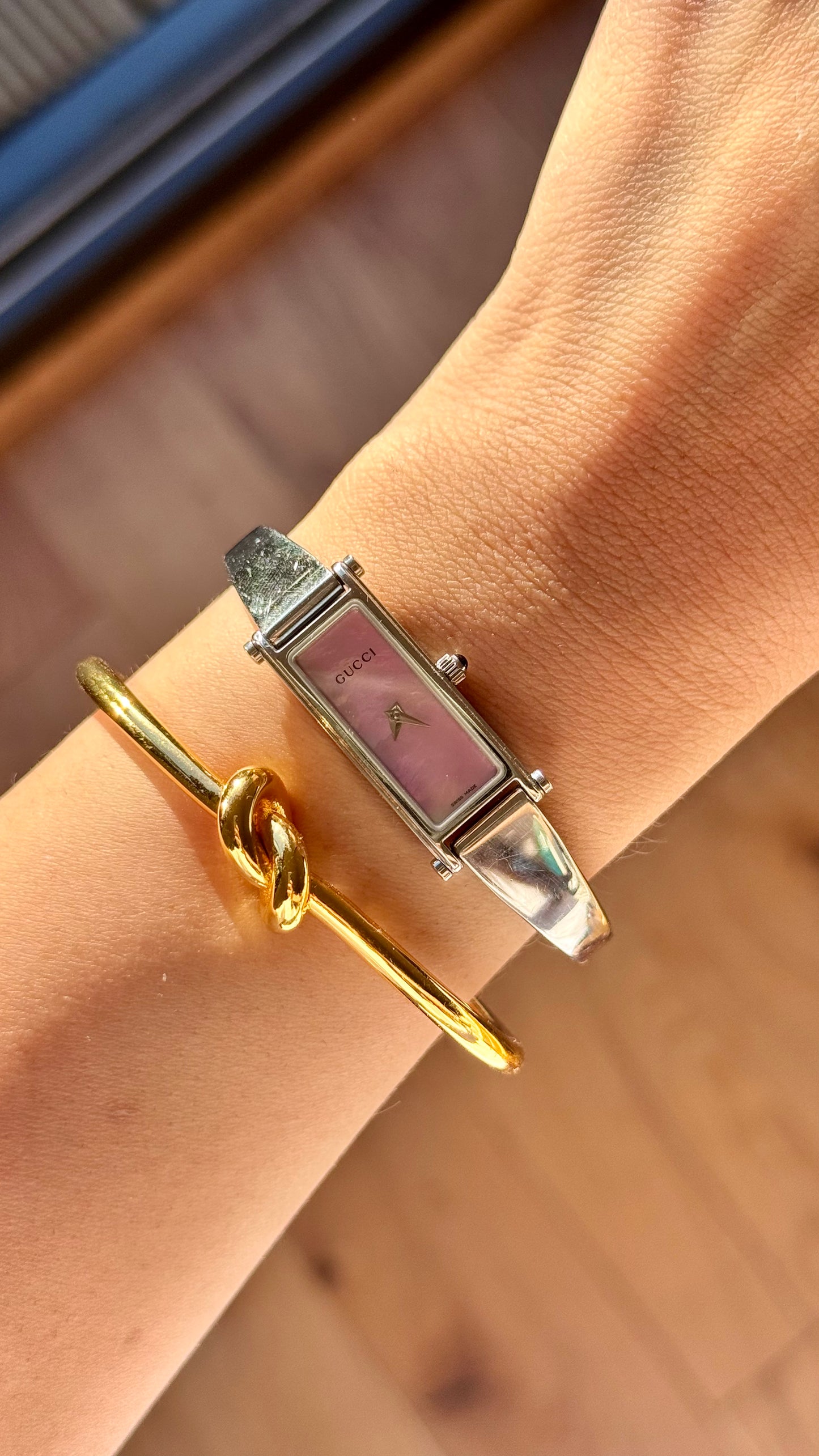 Gucci 1500L vintage watch - Pink pearl dial
