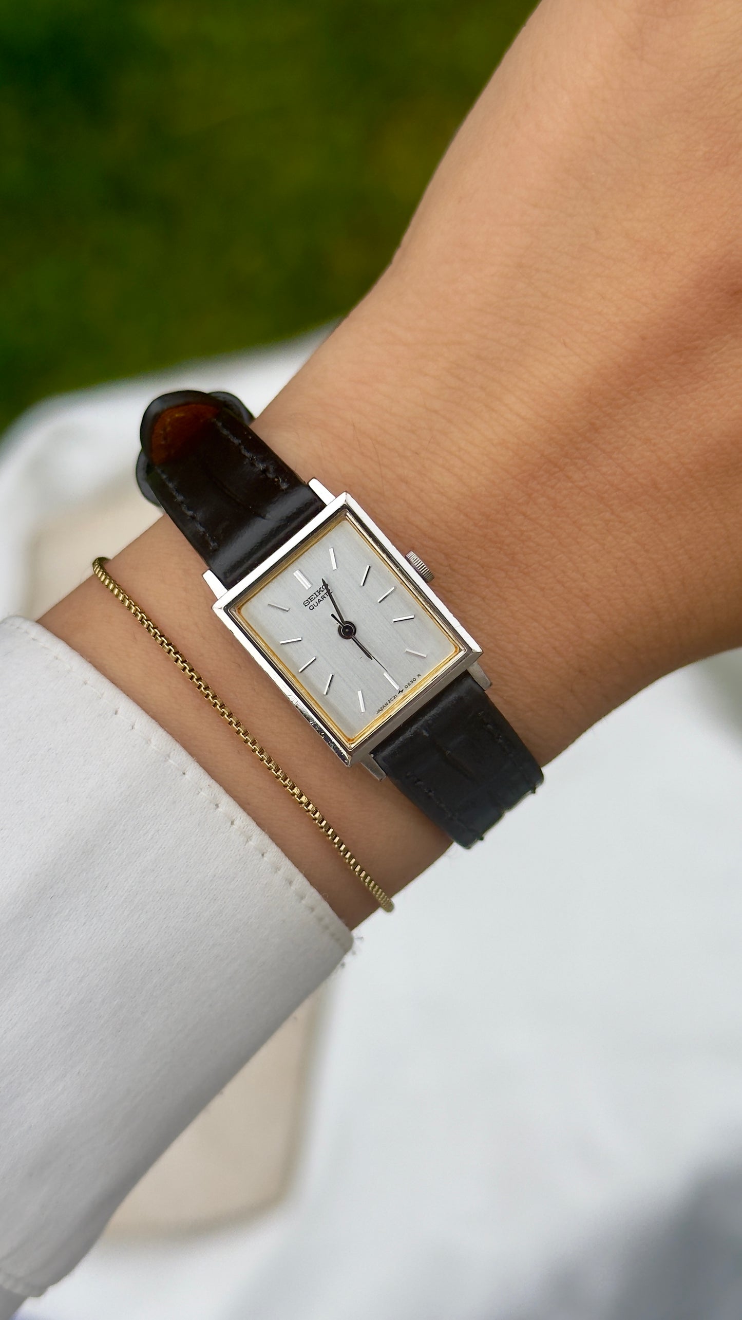Vintage Seiko Women's Watch 1985 - genuine leather