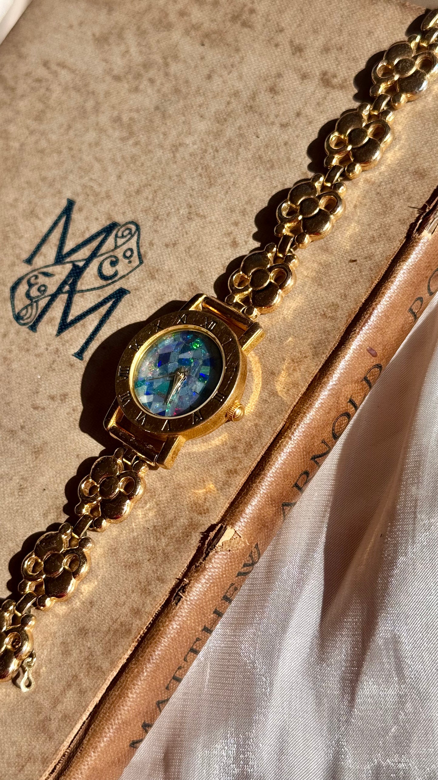 Art Deco Opal Watch 1990s