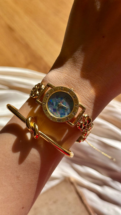 Art Deco Opal Watch 1990s