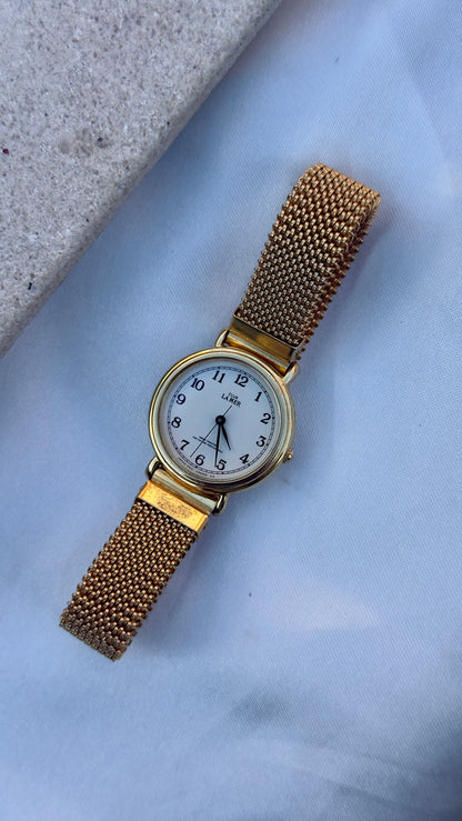 Citizen Club La Mer Vintage Watch 1985 - Gold plated, stretch band