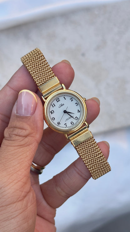 Citizen Club La Mer Vintage Watch 1985 - Gold plated, stretch band
