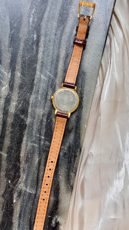 Yves Saint Laurent vintage watch (YSL) 1990s - Bespoke genuine leather