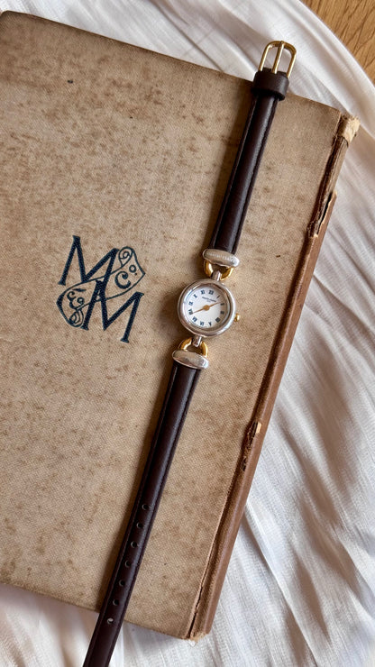 Marie Claire Vintage Watch 1990s - Bespoke Leather
