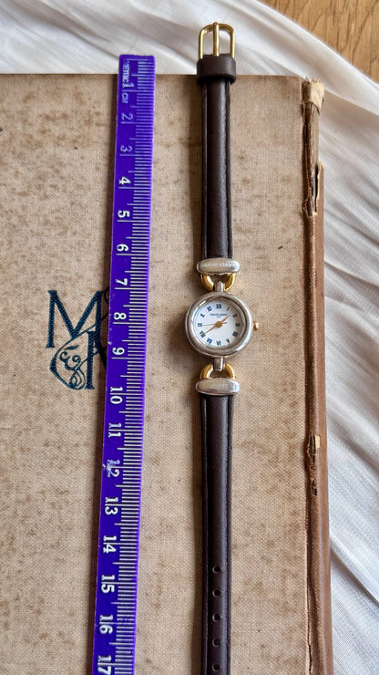 Marie Claire Vintage Watch 1990s - Bespoke Leather