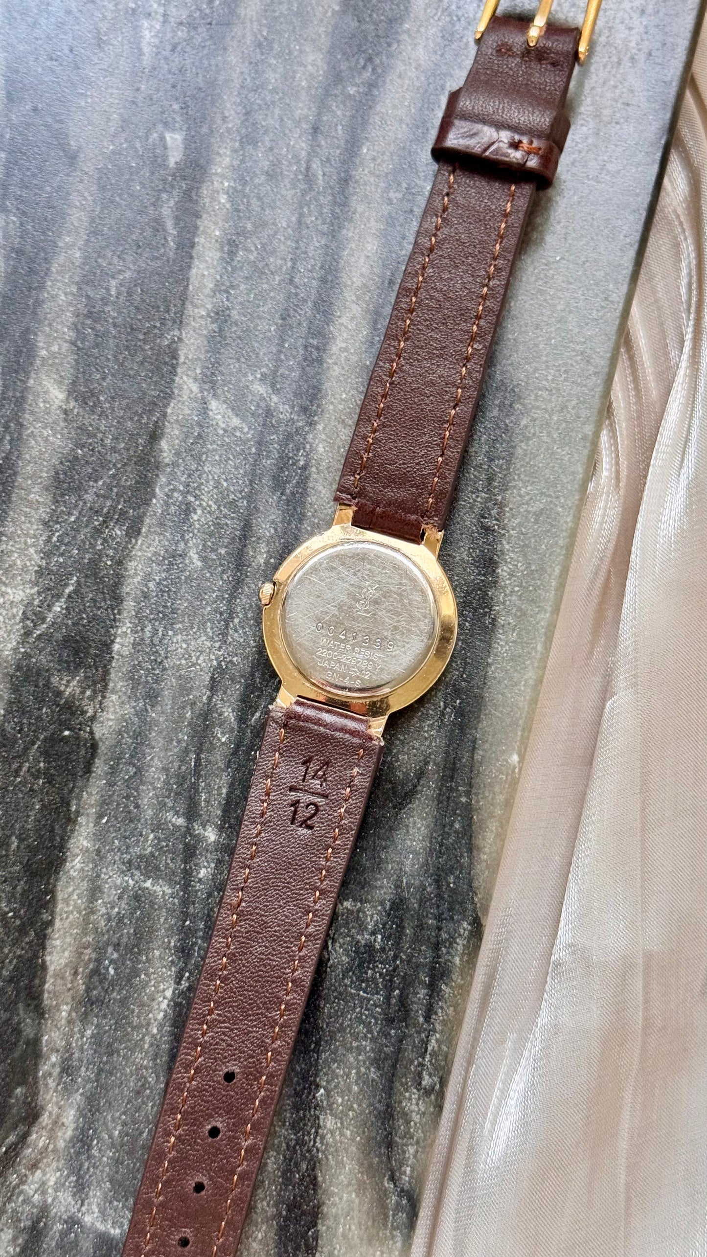 Yves Saint Laurent vintage watch (YSL) 1990s - Bespoke genuine leather