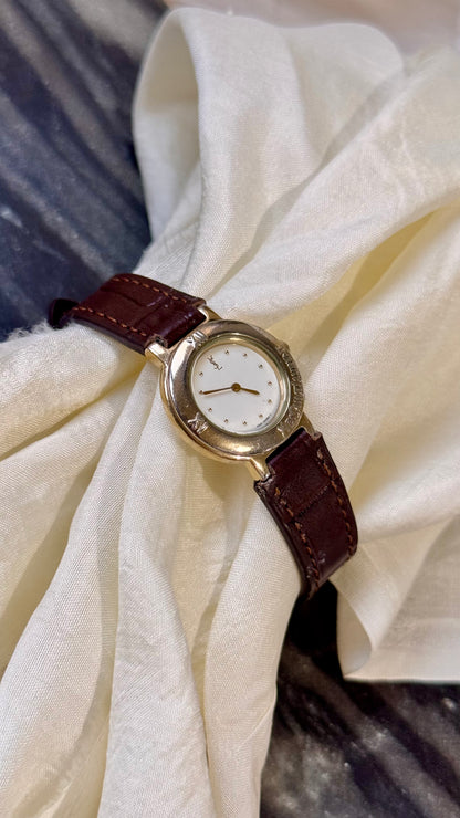 Yves Saint Laurent vintage watch (YSL) 1990s - Bespoke genuine leather