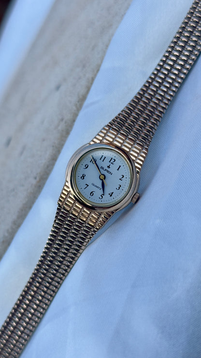 Buren Vintage Watch 1990s - Champagne gold plated