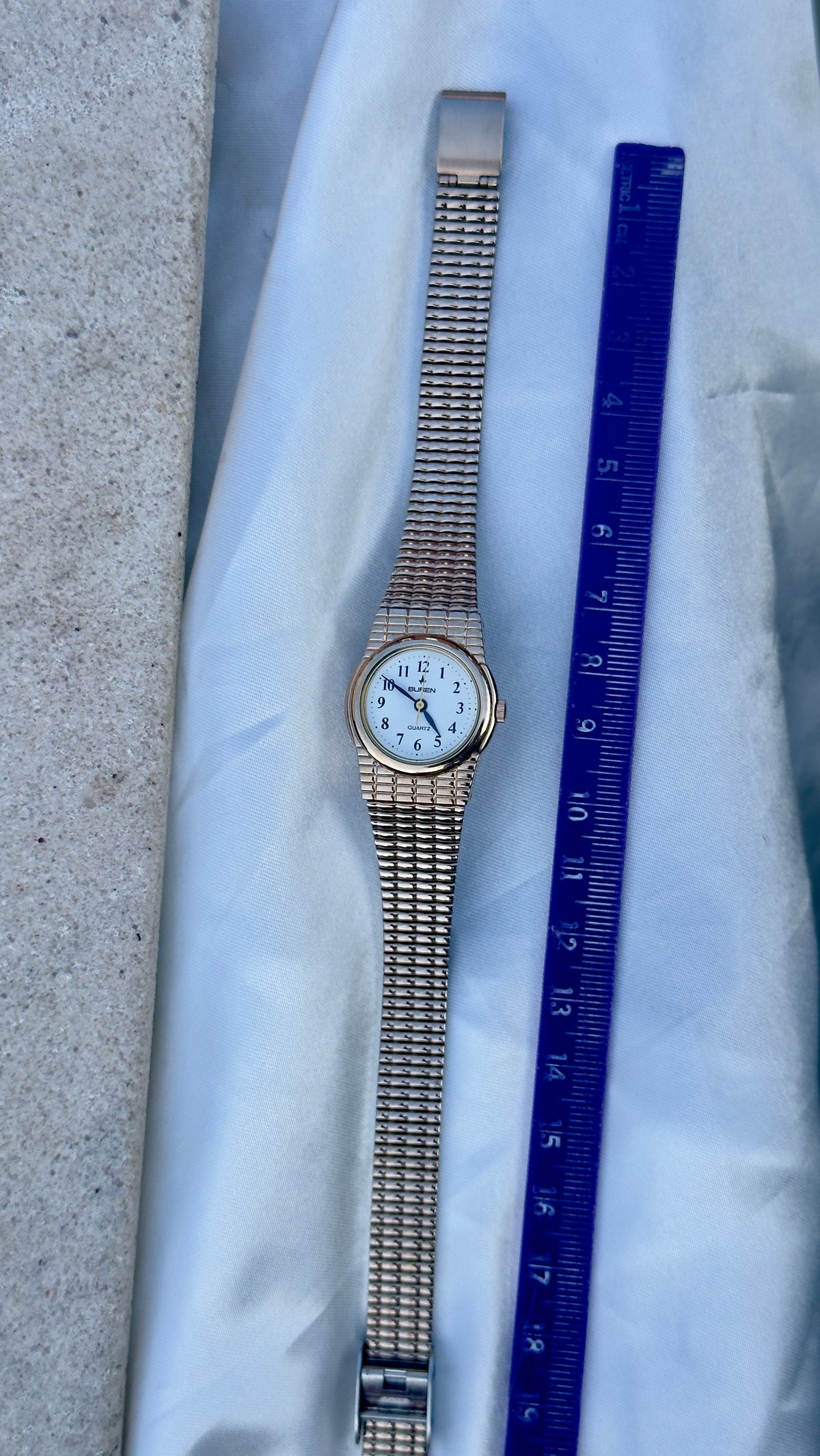 Buren Vintage Watch 1990s - Champagne gold plated