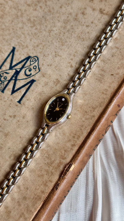 Super rare 1991 Vintage Seiko Tissé Watch - Diamond index