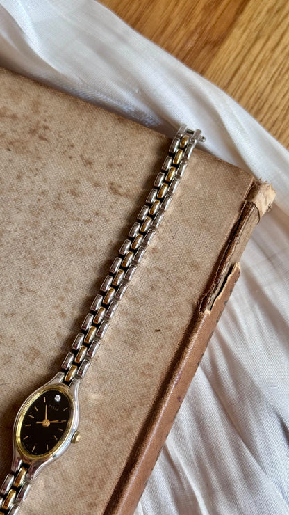 Super rare 1991 Vintage Seiko Tissé Watch - Diamond index