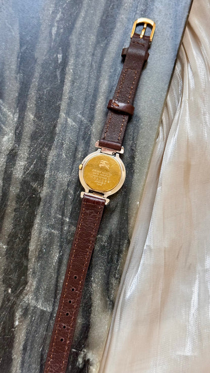 Burberrys Vintage Watch 1980s - Bespoke genuine leather