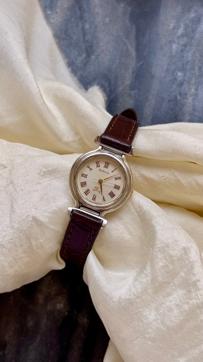 Burberrys Vintage Watch 1980s - Bespoke genuine leather
