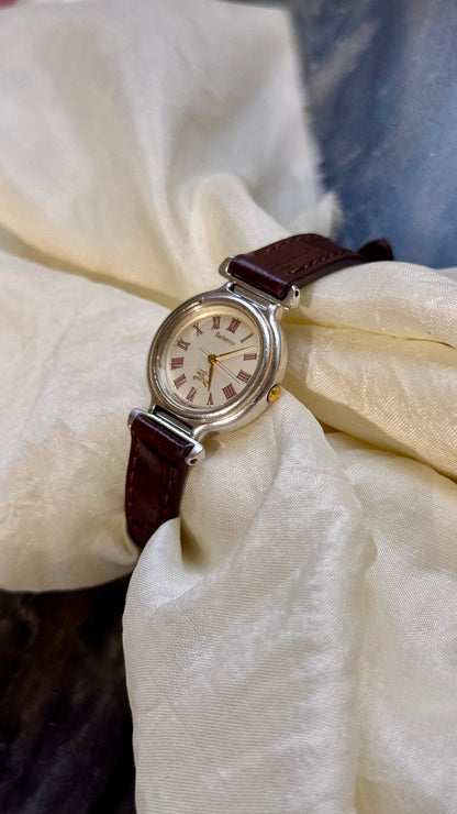 Burberrys Vintage Watch 1980s - Bespoke genuine leather