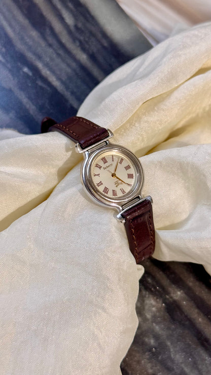 Burberrys Vintage Watch 1980s - Bespoke genuine leather