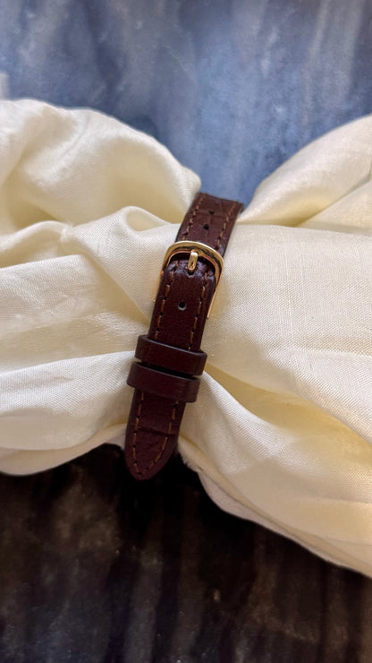 Burberrys Vintage Watch 1980s - Bespoke genuine leather