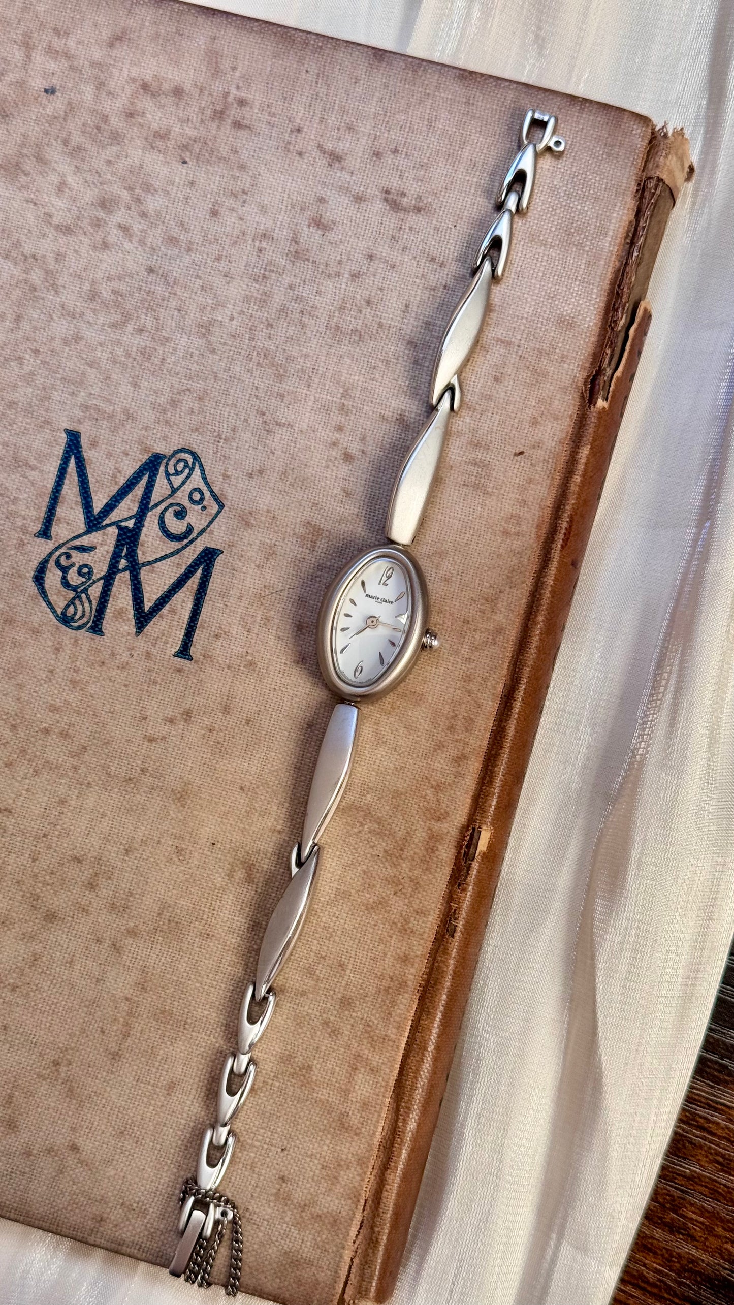 Marie Claire vintage watch 1990s - Palladium plated