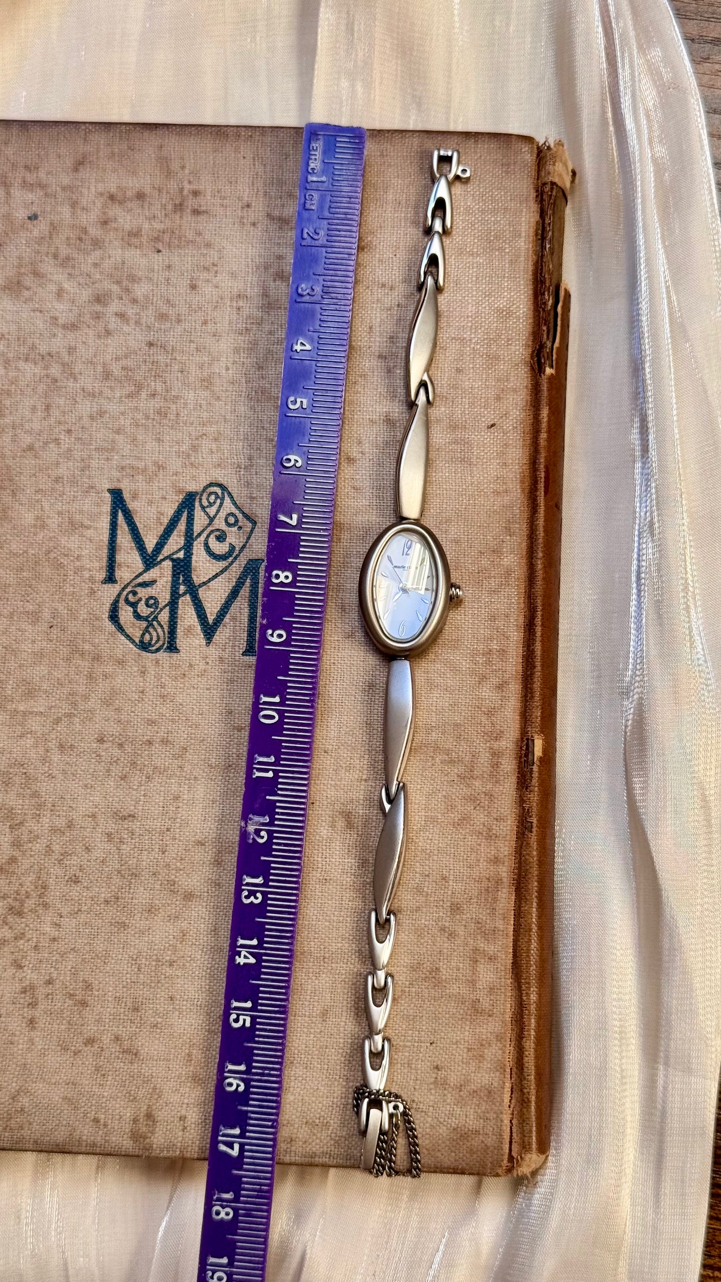 Marie Claire vintage watch 1990s - Palladium plated