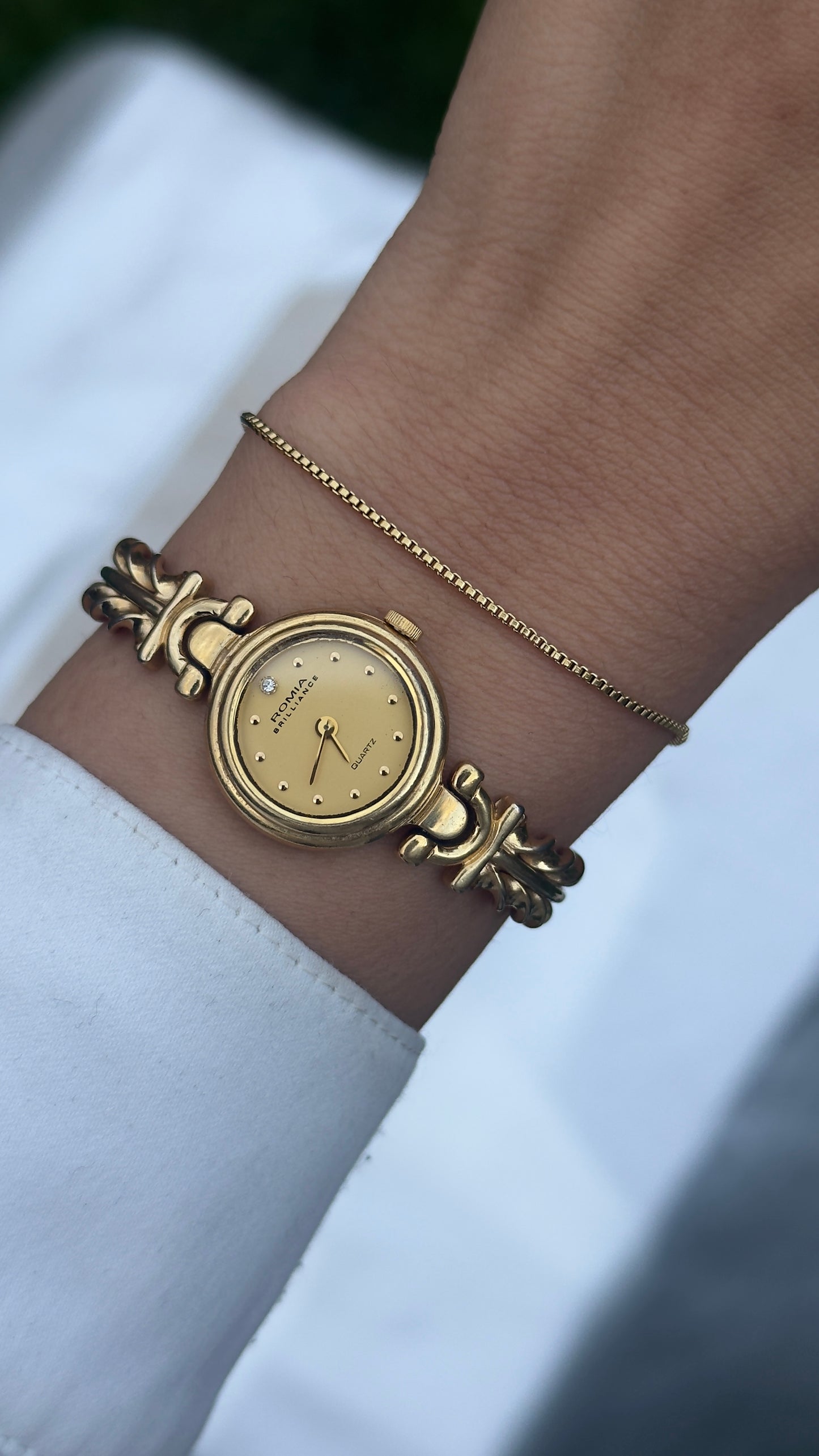 Romia Brilliance Vintage Watch 1990s - Gold Plated