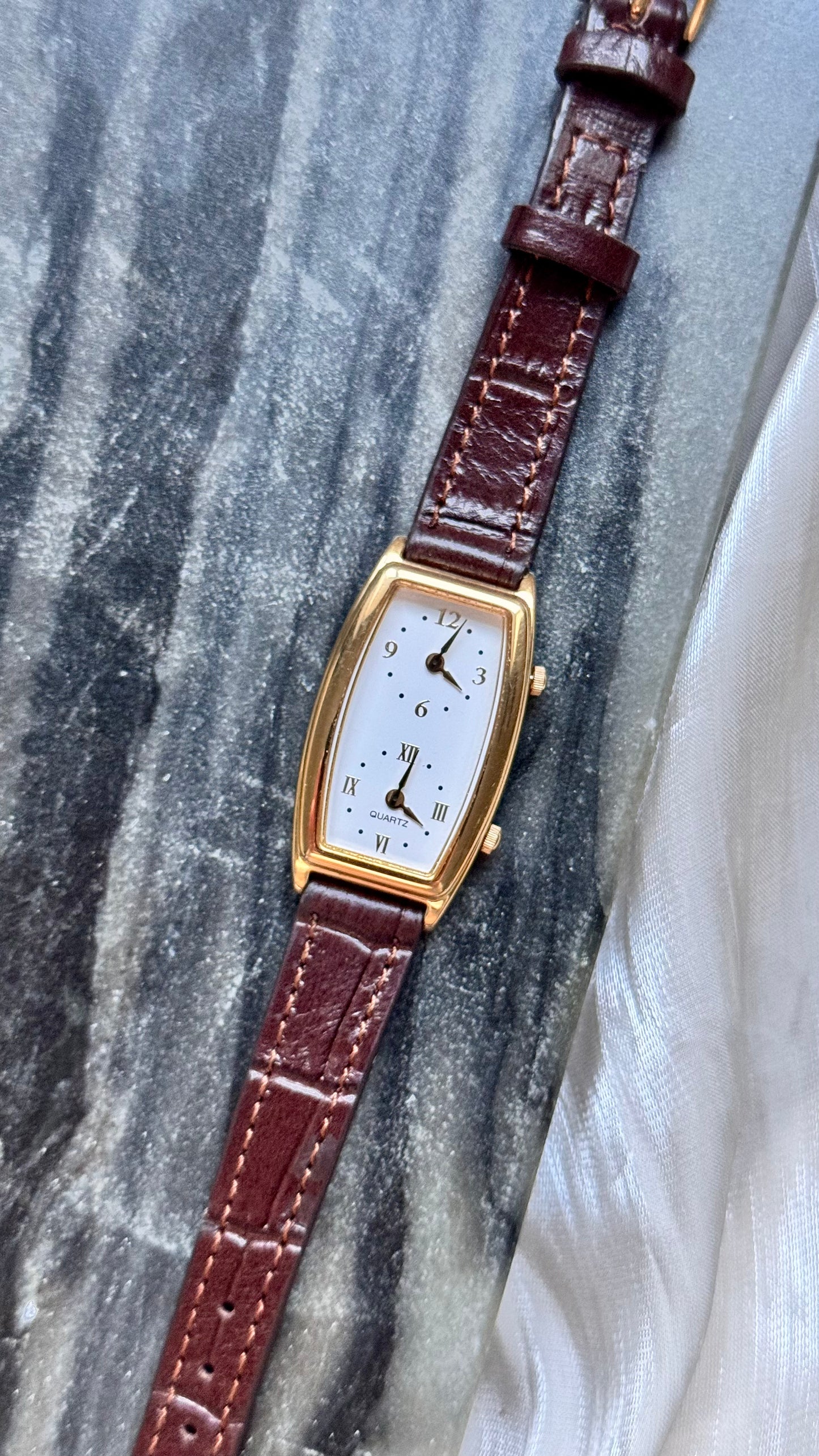 Vintage Seiko Dual Time Watch - New bespoke strap