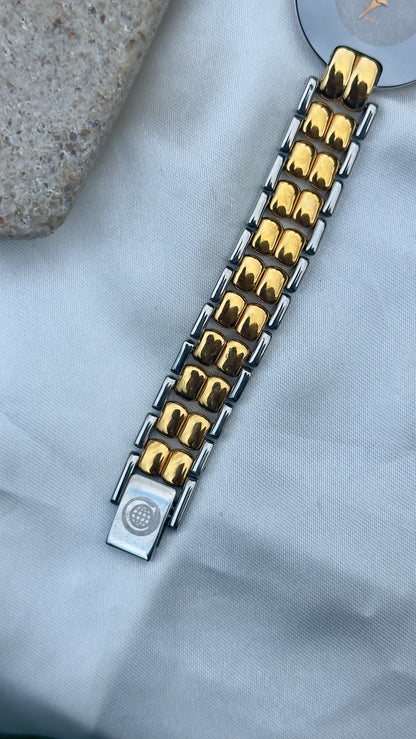 Super Rare Vintage 1980s Cyma Swiss Quartz Two-Tone Watch