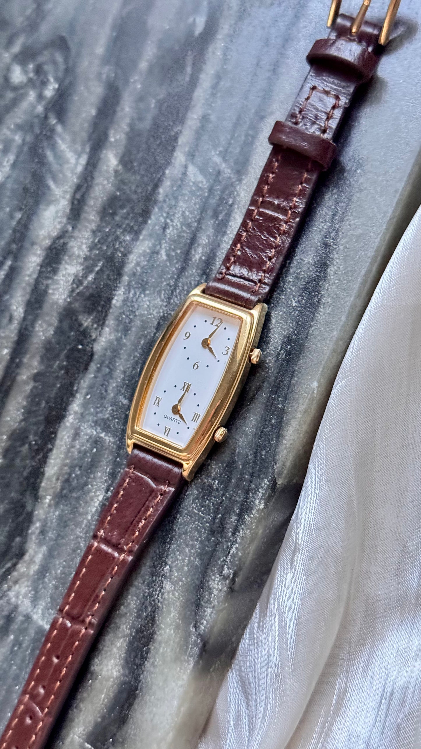 Vintage Seiko Dual Time Watch - New bespoke strap