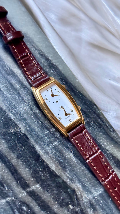 Vintage Seiko Dual Time Watch - New bespoke strap